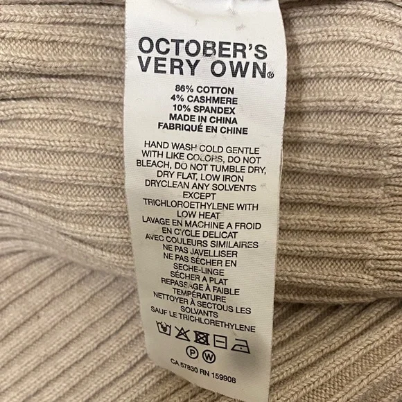 OVO Women's Ribbed Knit Tank Top - Cream - Picture 9 of 9